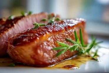 Saftiges Entenbrustfilet, perfekt zubereitet im Airfryer für idealen Geschmack.