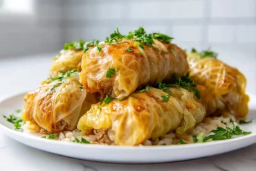 Deftige Kohlrouladen, perfekt zubereitet im Airfryer mit knackigem Geschmack.