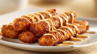 Köstliche Frikandel im Heißluftfritteuse perfekt gebraten für ein herzhaftes Erlebnis.