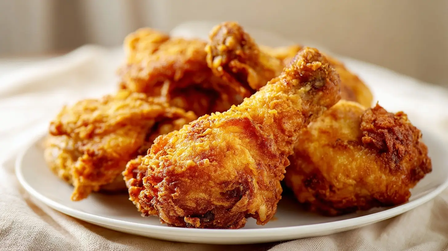 Saftiges gebackenes Hähnchen in der Heißluftfritteuse, perfekt knusprig und aromatisch.