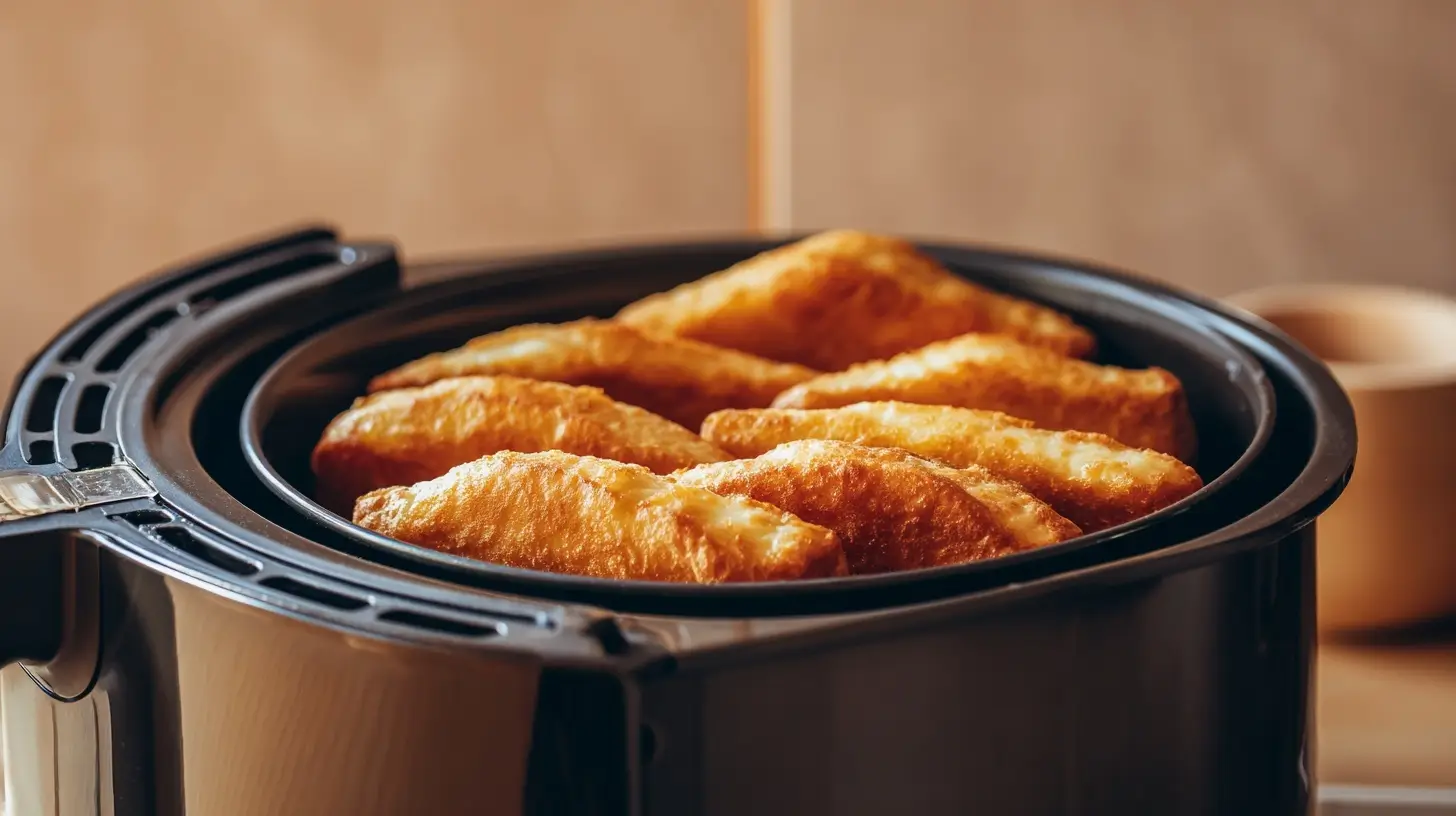 Leckerer Harzer Käse im Airfryer, perfekt knusprig und geschmackvoll zubereitet.