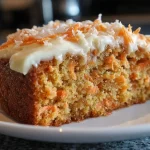 Saftiger Karottenkuchen im Airfryer mit köstlichem Frosting.