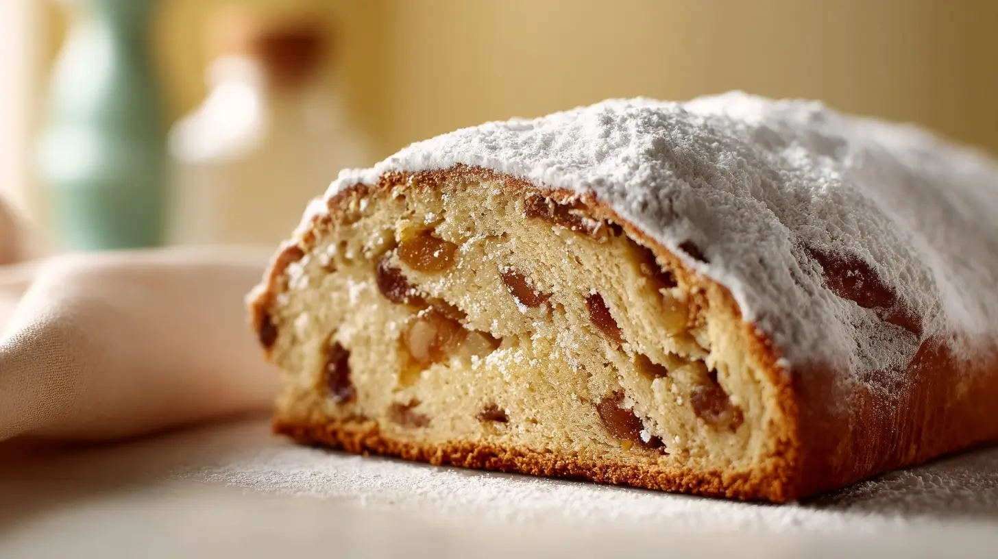 Leckere Marzipan-Stollen, perfekt zubereitet in der Heißluftfritteuse für ein weihnachtliches Geschmackserlebnis.