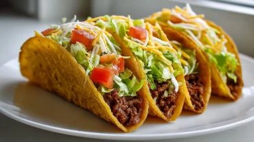 Leckere mexikanische Tacos, perfekt zubereitet im Airfryer für einen knusprigen Genuss.