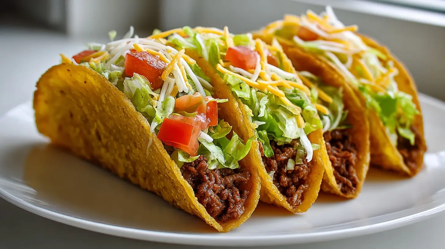Leckere mexikanische Tacos, perfekt zubereitet im Airfryer für einen knusprigen Genuss.