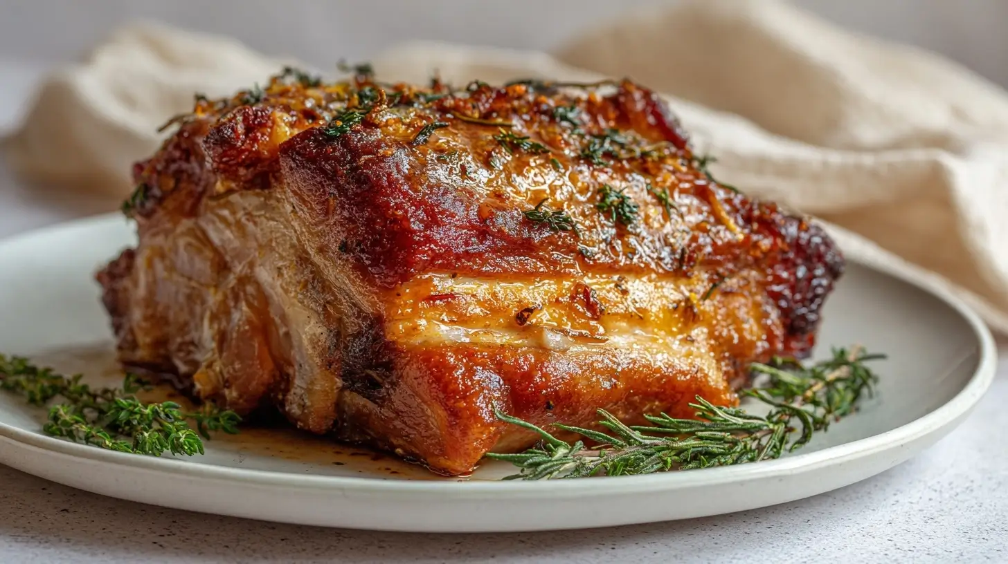 Saftiger Schweinebraten im Airfryer, perfekt knusprig und aromatisch.