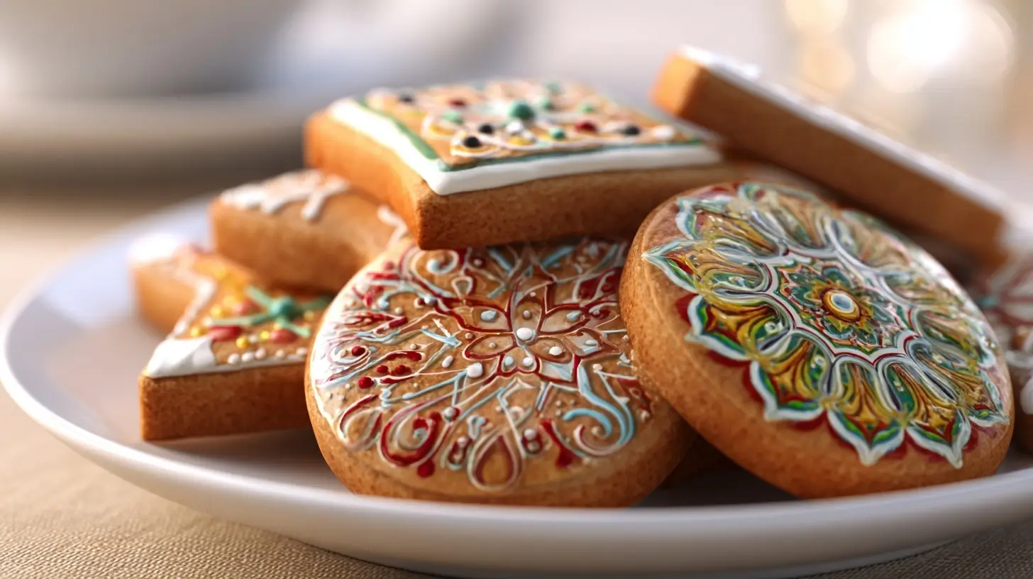 Leckere Weihnachtsplätzchen, die perfekt im Airfryer gebacken sind und verführerisch duften.