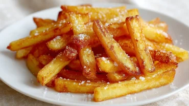 Knusprige, selbstgemachte Chips mit einer perfekten Textur im Airfryer.