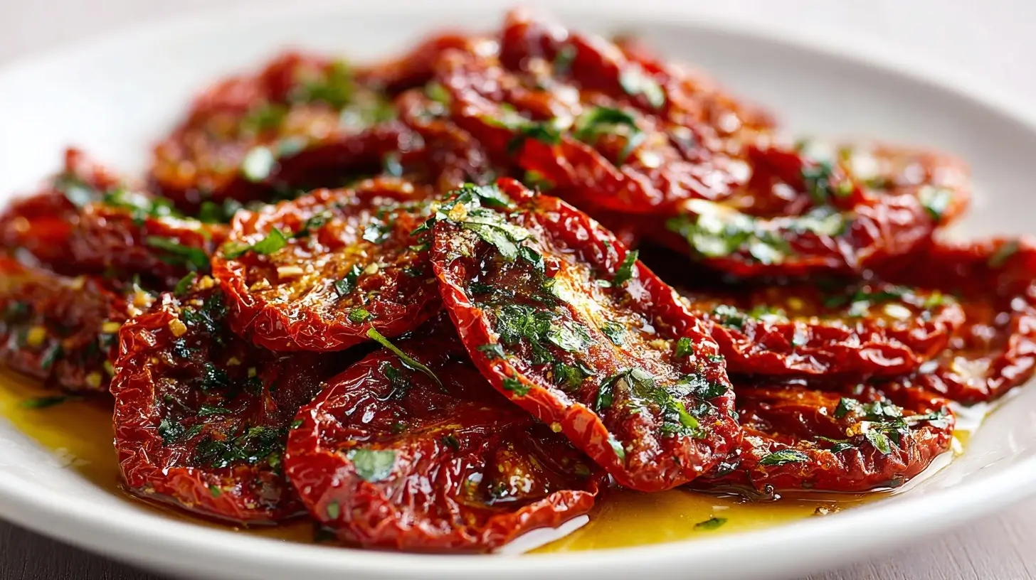 Leckere und aromatische getrocknete Tomaten, perfekt zubereitet in der Heißluftfritteuse.
