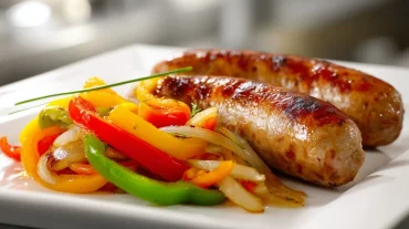 Saftige Grillwurst im Airfryer für ein schnelles und schmackhaftes Essen.