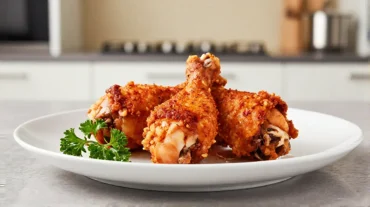 Leckere, goldbraun gebratene Paprika im Airfryer für ein gesundes und schnelles Gericht.