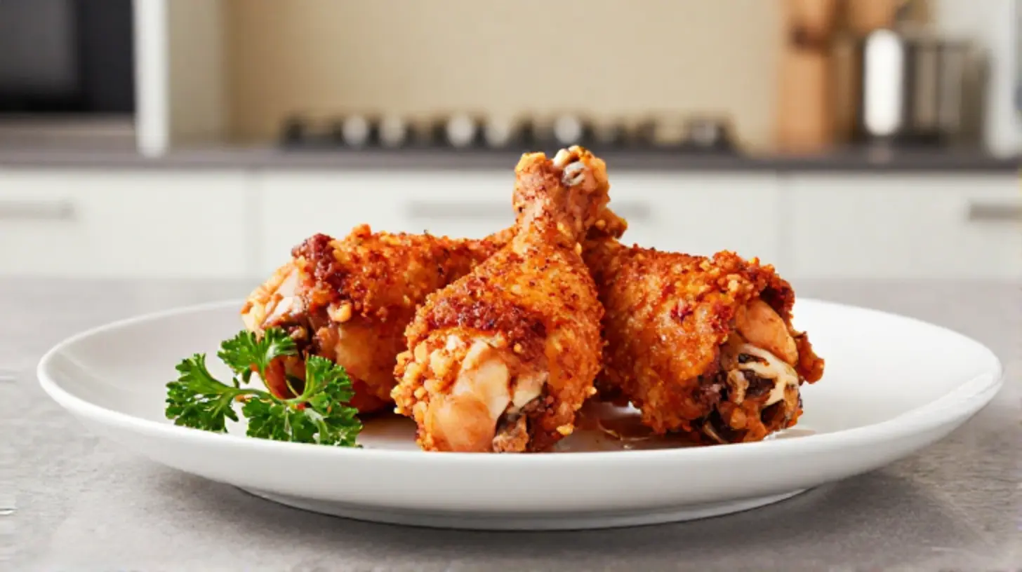 Leckere, goldbraun gebratene Paprika im Airfryer für ein gesundes und schnelles Gericht.