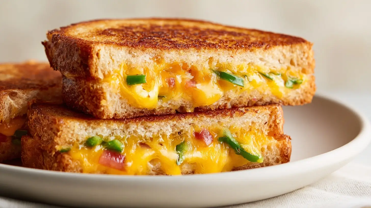 Leckere Sandwiches im Airfryer, knusprig und perfekt gebräunt für jede Mahlzeit.