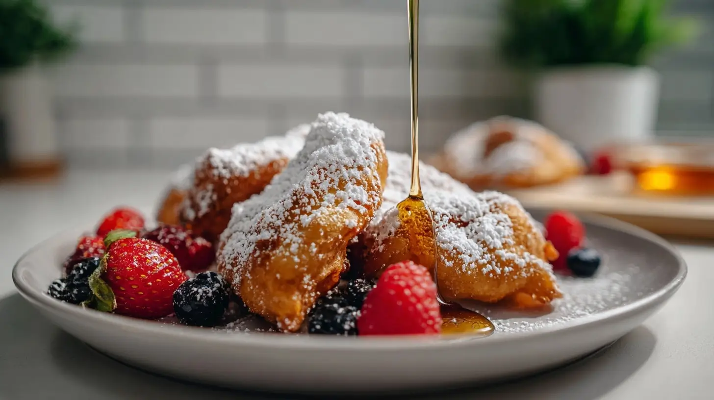 Leckere Arme Ritter, perfektioniert im Airfryer für einen knusprigen Genuss.