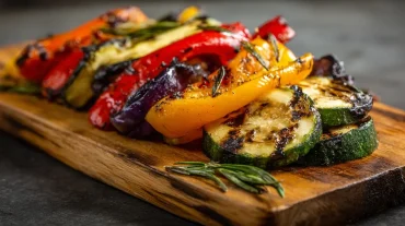 Leckeres Grillgemüse, perfekt zubereitet im Airfryer für gesunde Mahlzeiten.