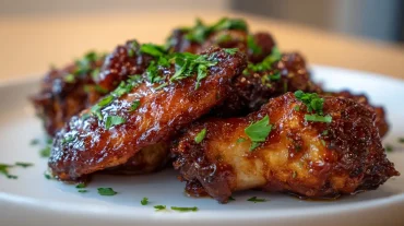 Knusprige Hühnerflügel im Airfryer, perfekt gewürzt für jeden Anlass.