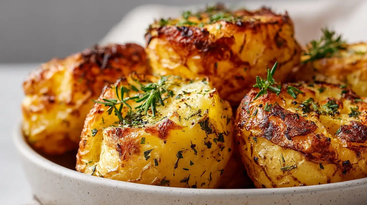 Köstliche Ofenkartoffeln, perfekt zubereitet im Airfryer für eine knusprige und gesunde Mahlzeit.