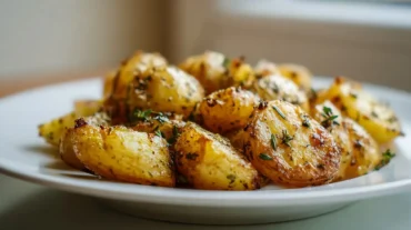 Krosse Pommes ohne Öl, perfekt zubereitet im Airfryer für einen gesunden Snack.