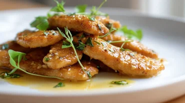 Saftige Putenstreifen, perfekt zubereitet im Airfryer für einen gesunden Genuss.