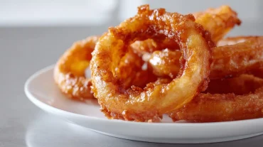 Knisprige Röstzwiebeln im Airfryer perfekt für jeden Snack.