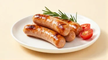 Saftige Salsiccia, perfekt zubereitet im Airfryer für ein schnelles und leckerer Abendessen.