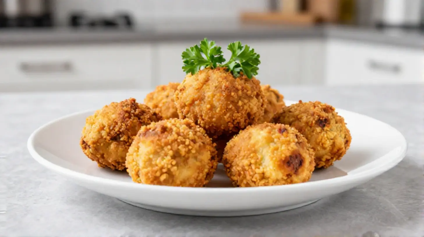 Saftige Frikadellen, perfekt aufgewärmt im Airfryer für einen schnellen Snack.