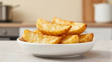 Knusprige Kartoffelspalten, die perfekt im Airfryer zubereitet werden.