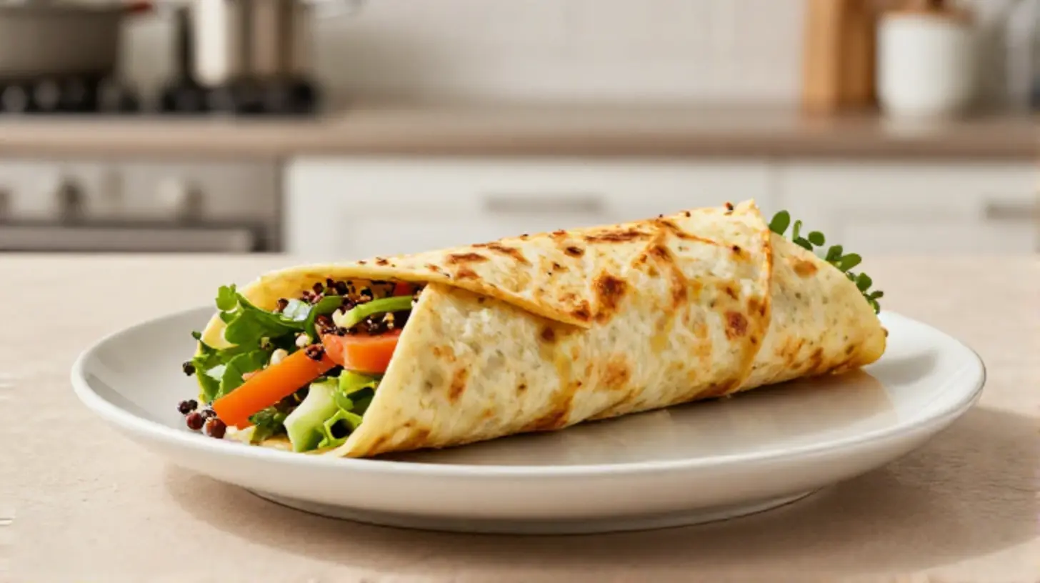 Leckere Kartoffelwraps, perfekt zubereitet im Airfryer für einen knusprigen Genuss.