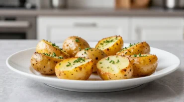 Kleine, knusprige Kartoffeln zubereitet im Airfryer für den perfekten Snack.