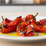 Leckere Pimentos im Airfryer, perfekt knusprig und aromatisch.