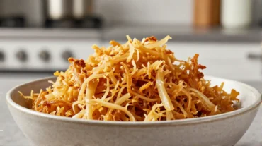 Leckeres Sauerkraut im Airfryer zubereitet für eine gesunde Beilage.