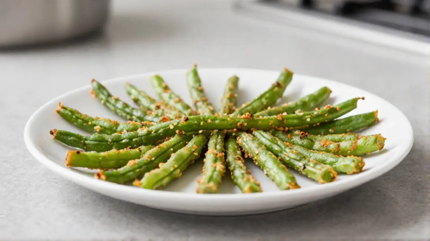 Leckere TK-Bohnen, perfekt knusprig im Airfryer zubereitet.