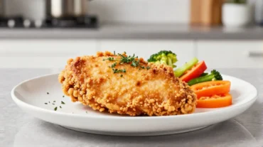 Saftiges Hähnchensteak im Airfryer, perfekt gegart für jeden Anlass.