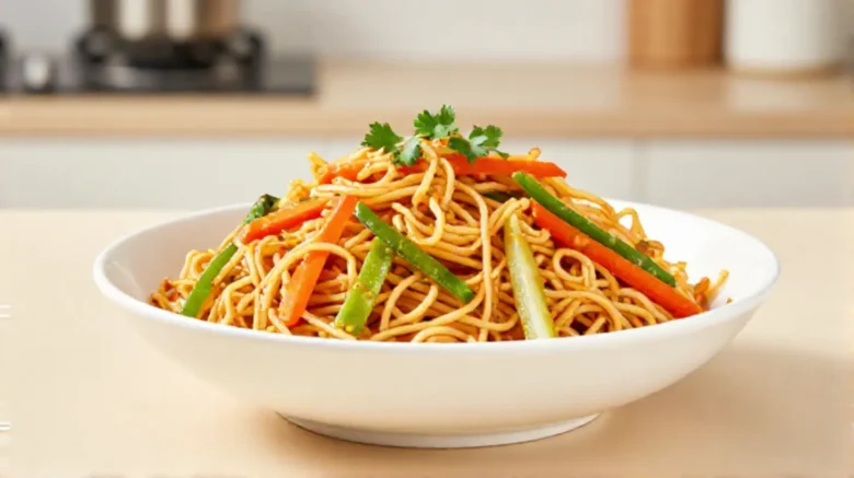 Leckere Nudeln im Airfryer, perfekt zubereitet für ein schnelles Abendessen.