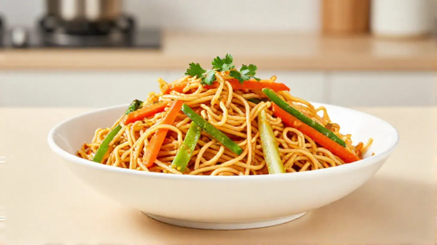 Leckere Nudeln im Airfryer, perfekt zubereitet für ein schnelles Abendessen.