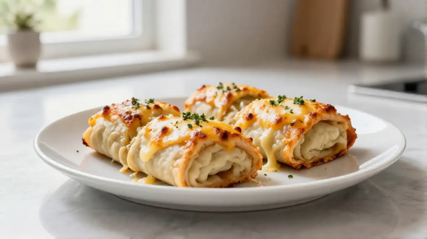 Leckere Pizzaschnecken, frisch zubereitet im Airfryer mit einem knusprigen Teig und köstlichem Belag.