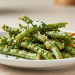 Leckere Prinzessbohnen, knusprig zubereitet im Airfryer für perfekten Genuss.