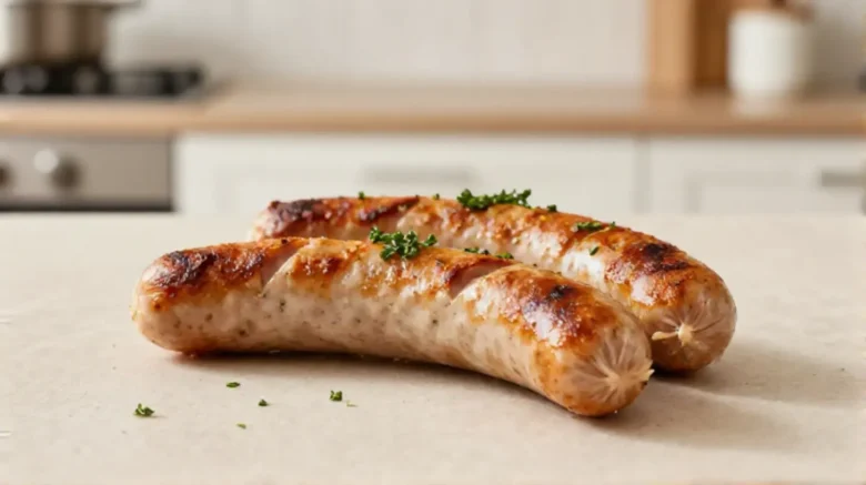 Leckere Würste, perfekt knusprig zubereitet im Airfryer.
