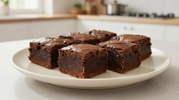 Leckere Brownies aus dem Airfryer, perfekt saftig und schokoladig.