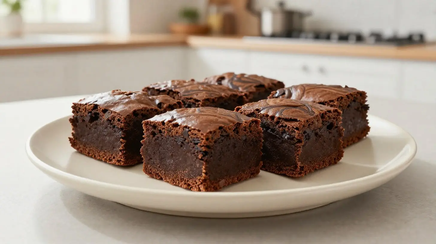 Leckere Brownies aus dem Airfryer, perfekt saftig und schokoladig.