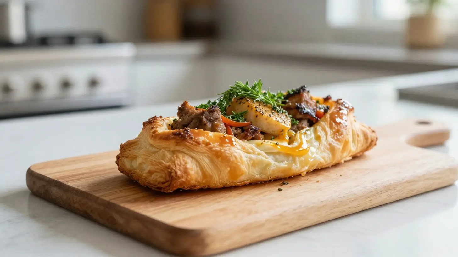 Leckere Königin-Pastete aus der Heißluftfritteuse, perfekt für jede Feier.