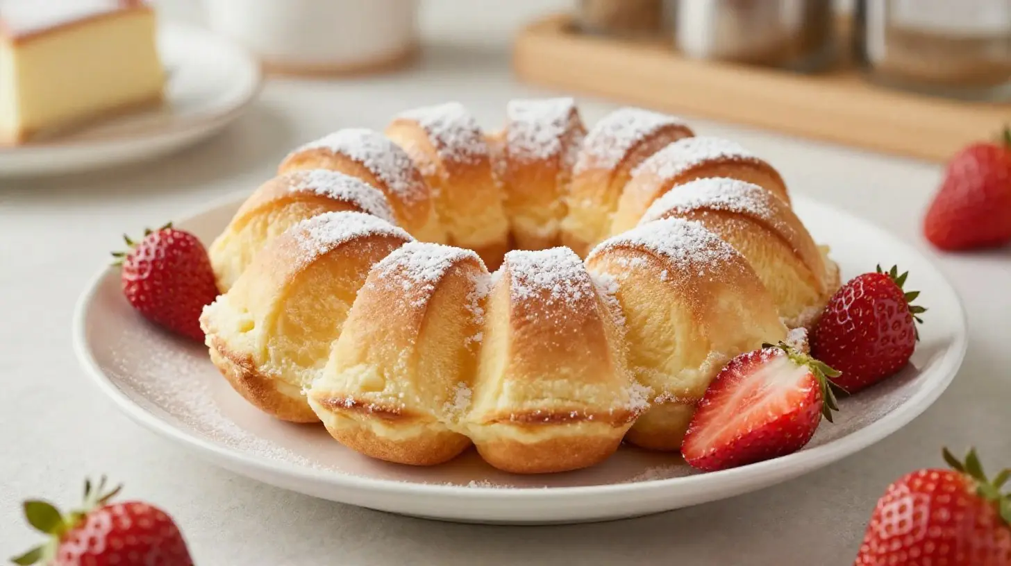 Leckere Poffertjes aus der Heißluftfritteuse, fluffig und perfekt gebräunt.