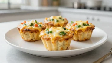 Leckere proteinreiche Eier-Muffins, zubereitet im Airfryer für einen gesunden Snack.