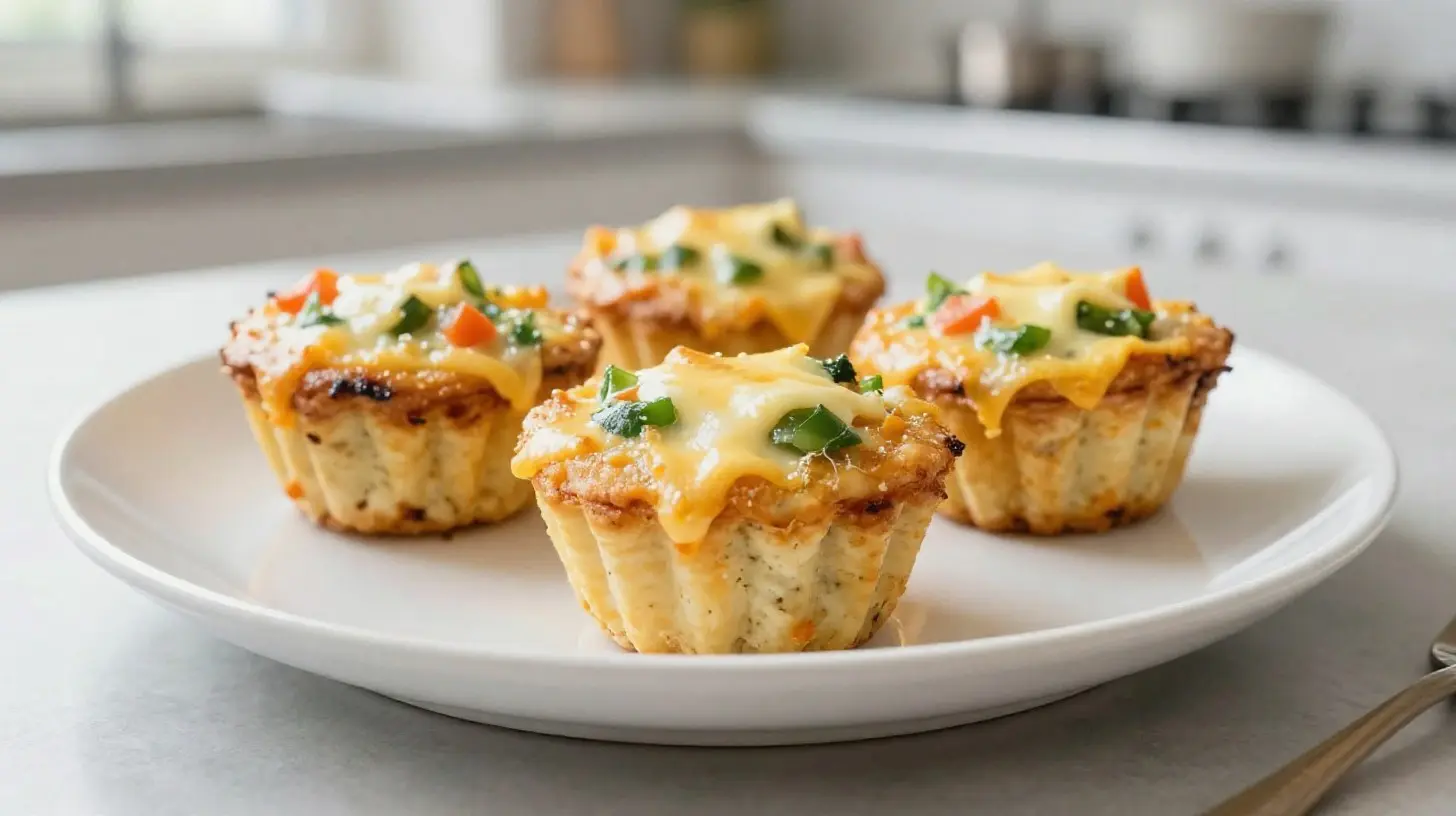 Leckere proteinreiche Eier-Muffins, zubereitet im Airfryer für einen gesunden Snack.