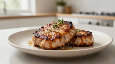 Saftige Seitan-Steaks im Airfryer, perfekt gegrillt und voller Geschmack.