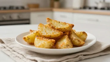 Köstliche Sellerie-Pommes aus der Heißluftfritteuse, perfekt knusprig und gesund.