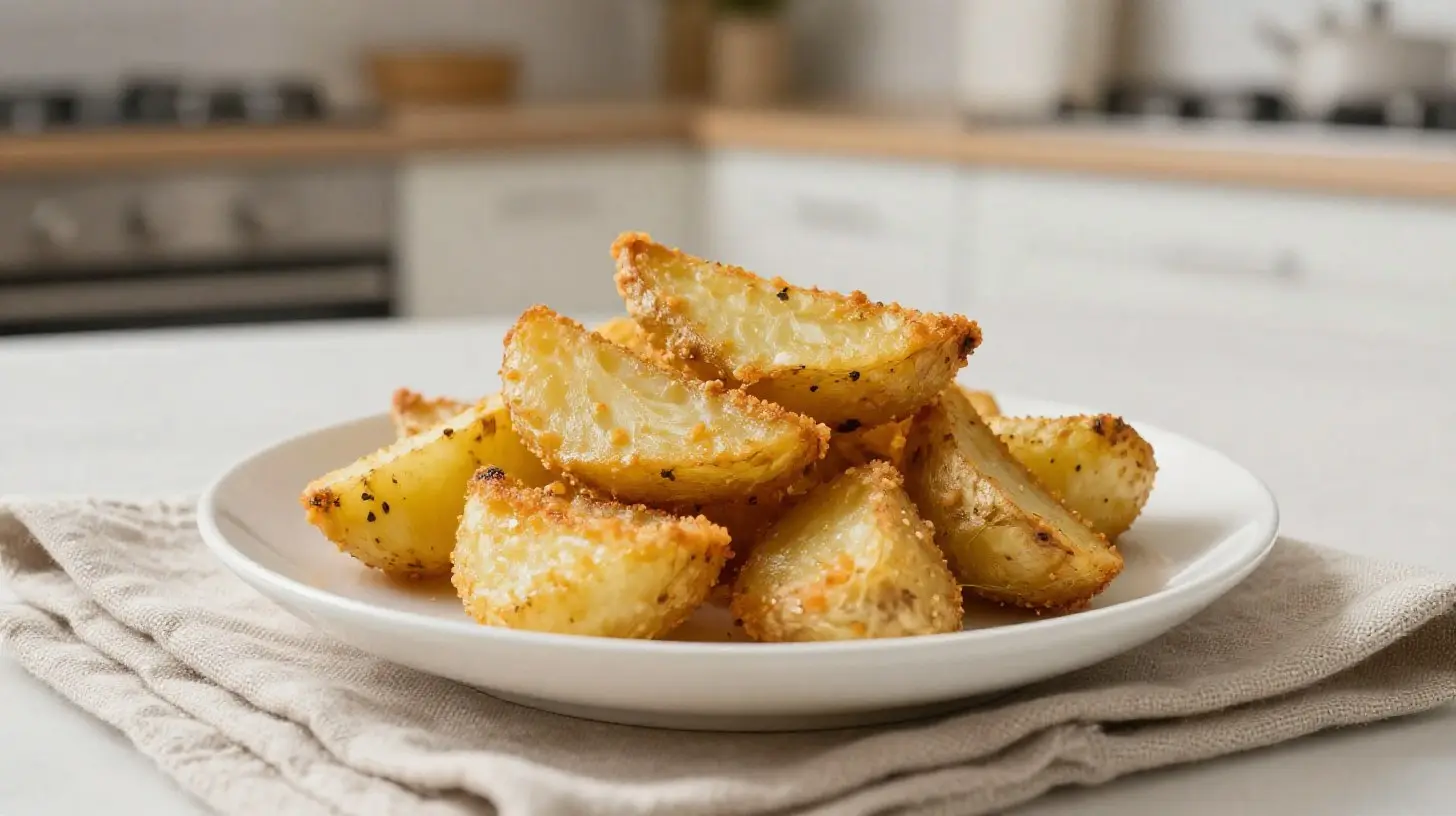Köstliche Sellerie-Pommes aus der Heißluftfritteuse, perfekt knusprig und gesund.