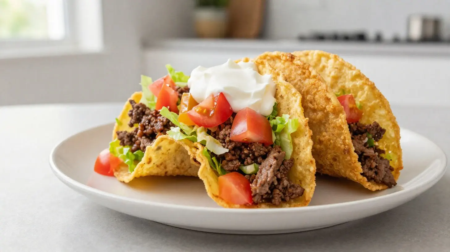 Leckere Taco-Schalen aus der Heißluftfritteuse, die knusprig und vielseitig sind.