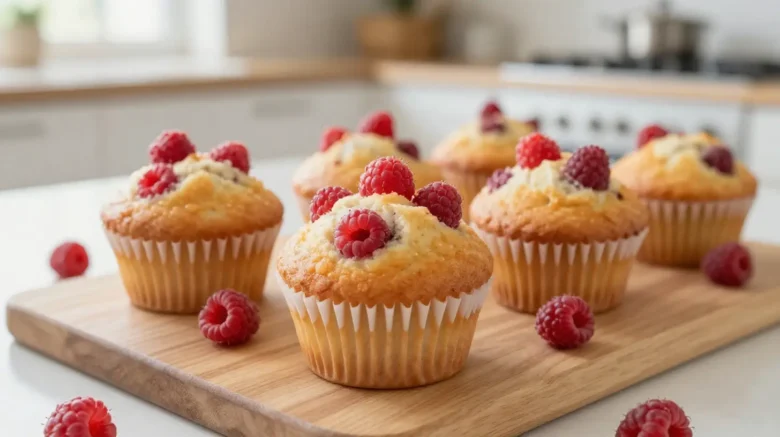 Leckere Himbeer-Muffins aus dem Airfryer für einen perfekten Snack.